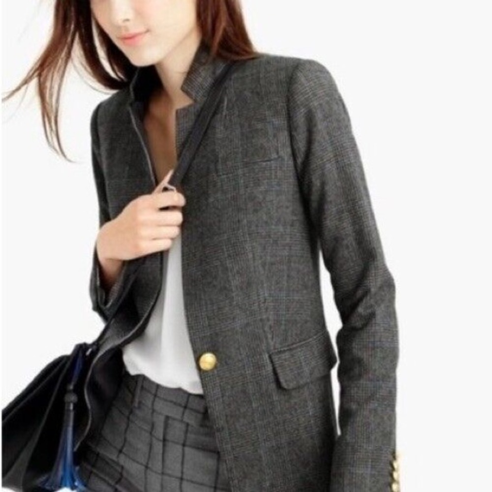 J. Crew plaid Regent blazer 6T tall women’s wool blend sold out
